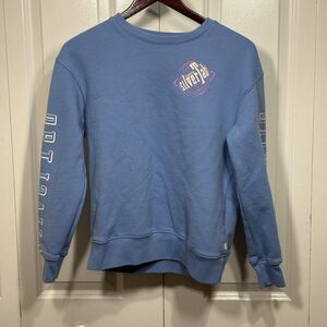 Levi’s Silver Tab Sweatshirt Youth L Blue Crewneck Retro Streetwear Y2K Logo